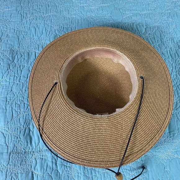 Scala sun hat Cleo paper braid Tan Wide-Brim Hat - Picture 4 of 7